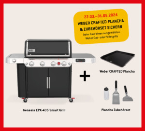 Weber Frühling 2024: Aktion Plancha und Zubehör