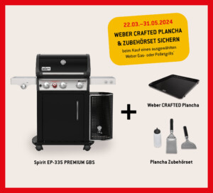 Weber Frühling 2024: Aktion Plancha und Zubehör